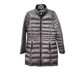 Andrew Marc Packable Down Puffer Jacket Gray Size M Unisex Winter Casual‎
